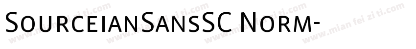 SourceianSansSC Norm字体转换